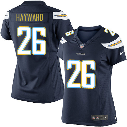 Women's Elite Casey Hayward Nike Jersey Navy Blue Home - #26 NFL Los Angeles Chargers